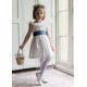 Grace Dress with Pearl Hand Smocking and Silk Sash