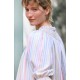 Cleopatra Blouse Pastel Rainbow with Lucky Charm Hand Smocking Edition 41