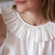 Memo Press x Smock London Women's Alice Dress Moonstone with Yellow Rose Hand Smocking Memo Press x Smock London Women's Alice Dress Moonstone with Yellow Rose Hand Smocking