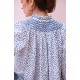 Scholl Blouse Seurat Splat with Sapphire Hand Smocking Edition 64