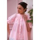 Scholl Summer Blouse Watermelon Stripe with Lemon Sorbet Hand Smocking Edition 65
