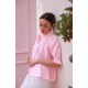 Scholl Summer Blouse Watermelon Stripe with Lemon Sorbet Hand Smocking Edition 65