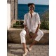 Scholl Women's Summer Blouse White with Ivory Hand Smocking Edition 9
